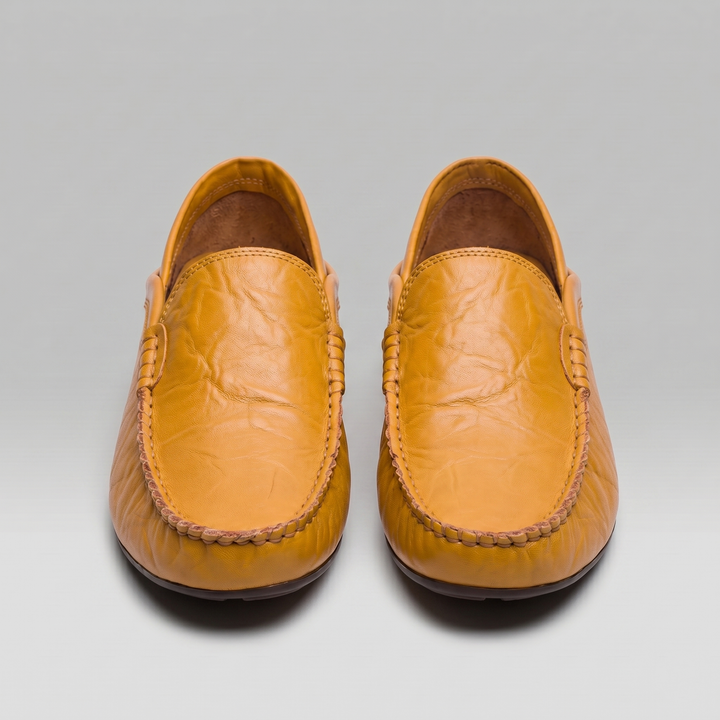 Men's Loafer – Leather Travel Shoe with Fold-Down Heel
