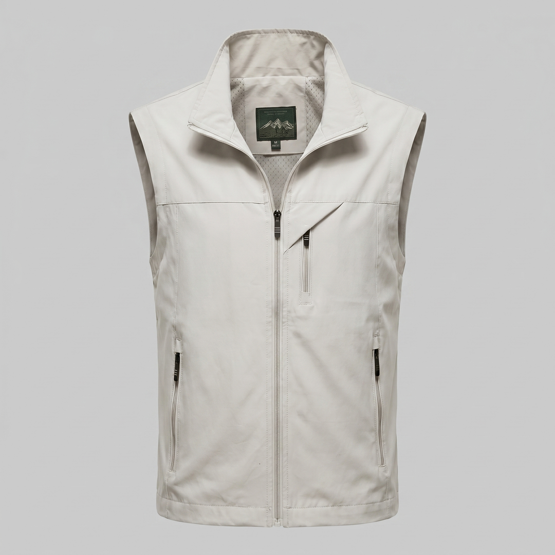 Men's Utility Vest – Lightweight Multi-Pocket Layering Gilet