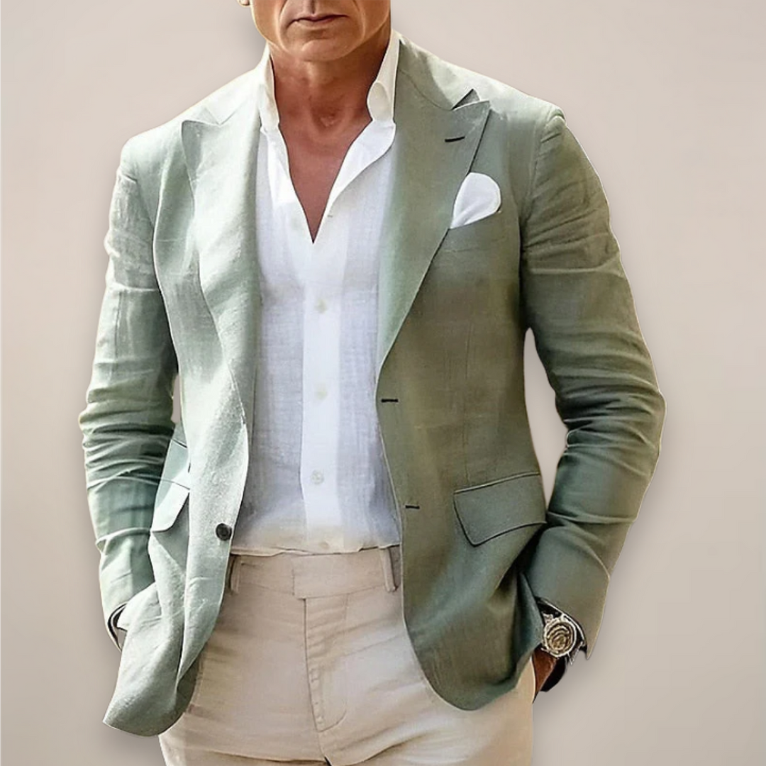 Men's Modern Tailored Casual Blazer Slim Fit – Clean Lapels Minimalist