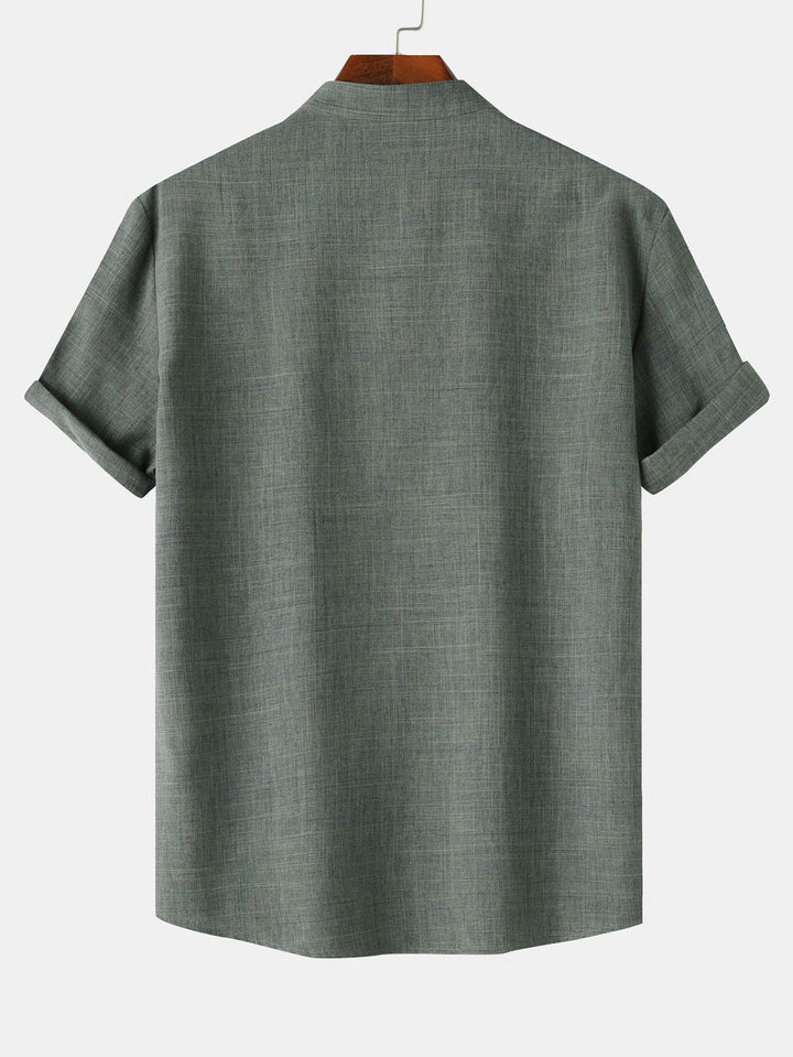 Men's Short Sleeve Henley Shirt – Relaxed Casual Fit