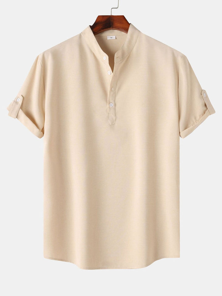 Men's Short Sleeve Henley Shirt – Relaxed Casual Fit