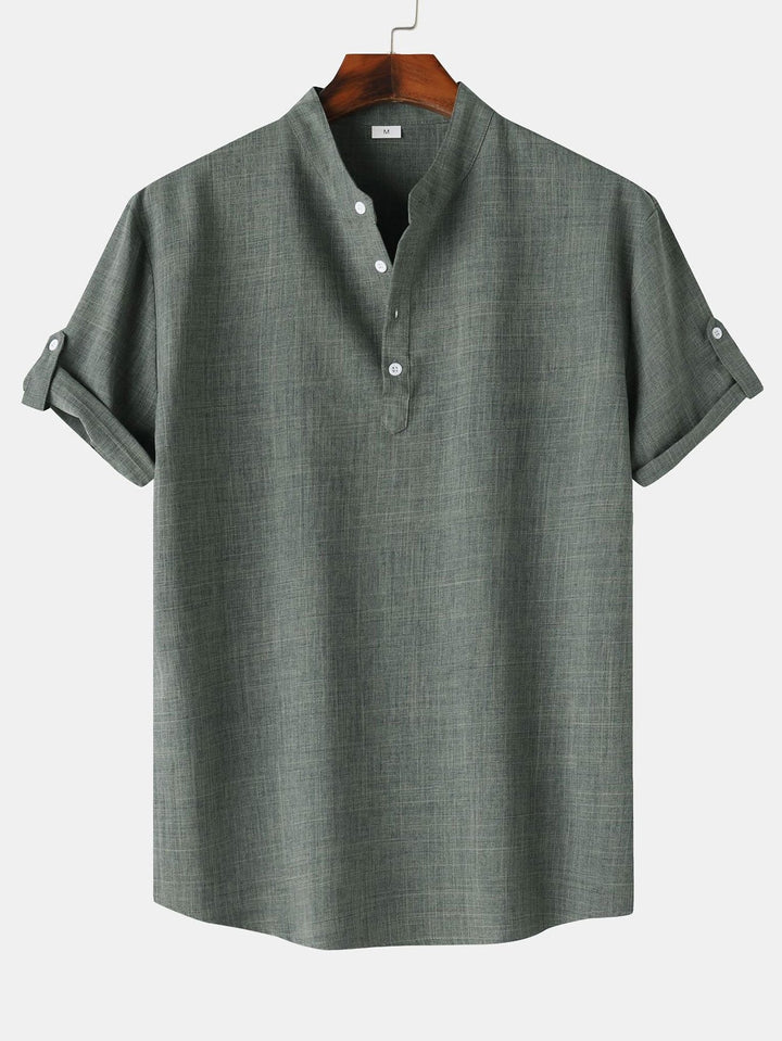 Men's Short Sleeve Henley Shirt – Relaxed Casual Fit