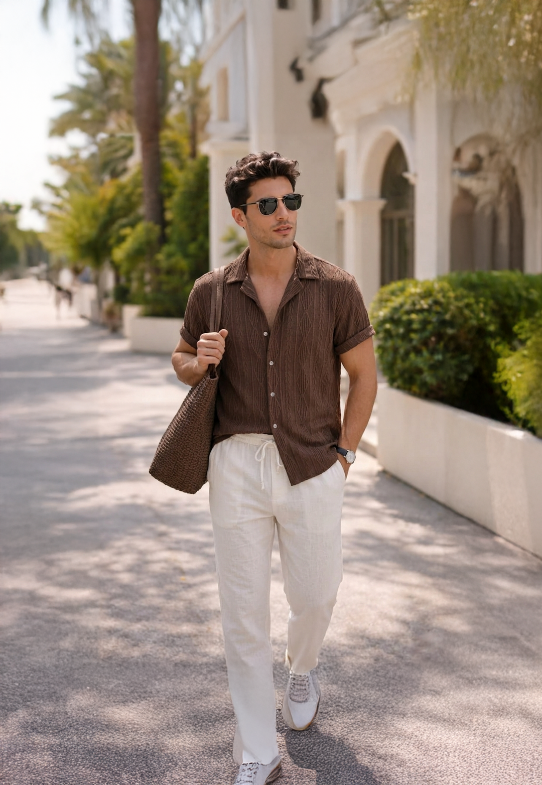 Men's Two Piece Set – Resort Shirt & Relaxed Trousers