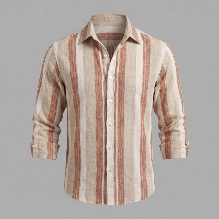 Men's Short-Sleeve Striped Shirt – Relaxed Regular Fit