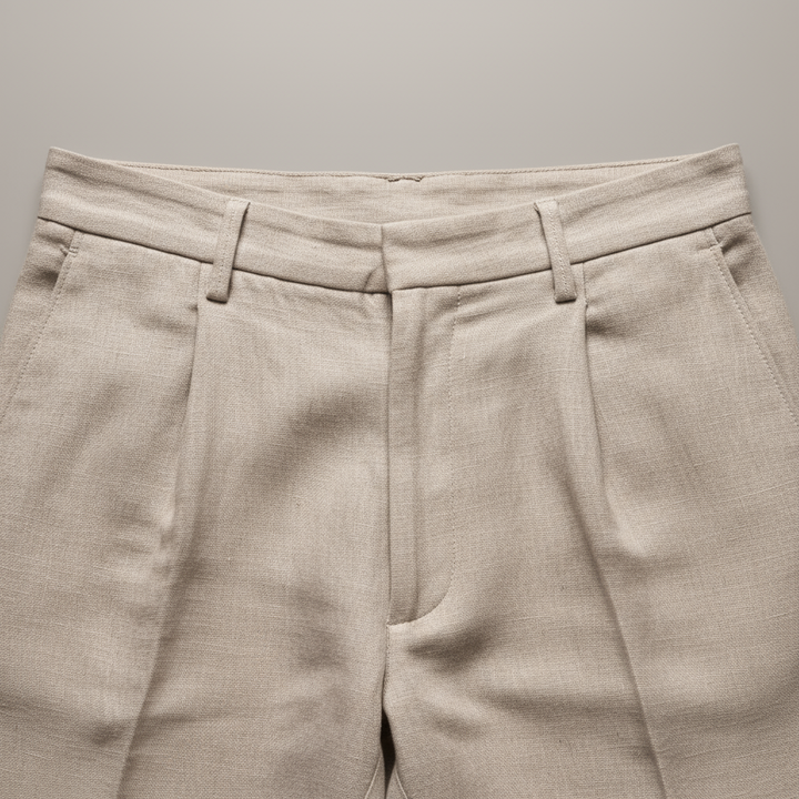 Men's Straight Leg Trousers – Classic Cotton Blend Fit
