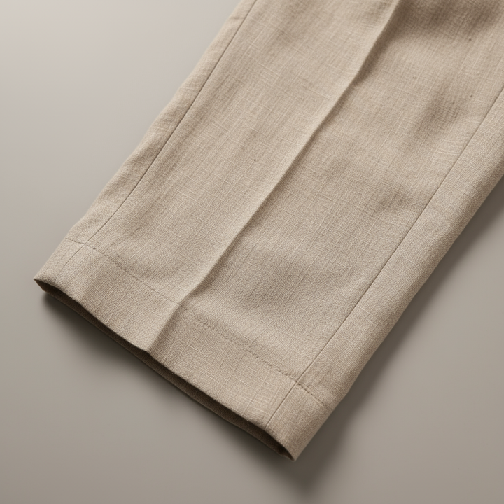 Men's Straight Leg Trousers – Classic Cotton Blend Fit