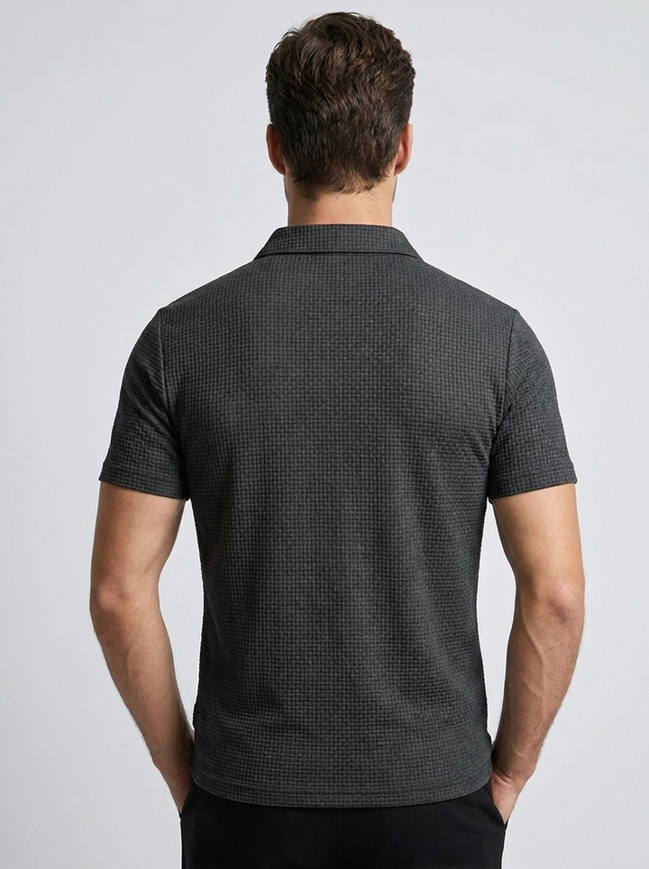 Men's Polo Shirt – Structured Modern Fit & Textured Design