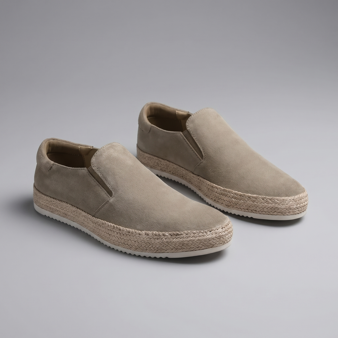 Men's Suede Slip-On Loafers – Leather Insole Comfort