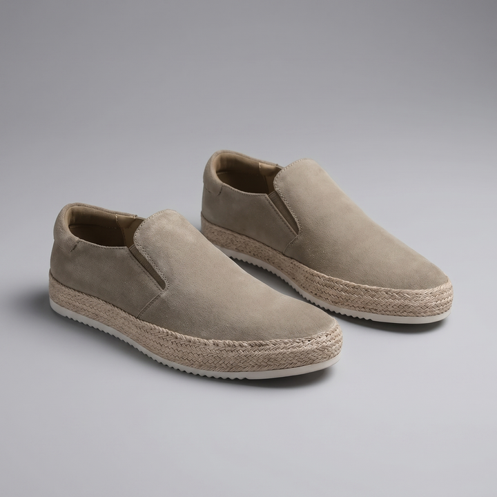 Men's Suede Slip-On Loafers – Leather Insole Comfort