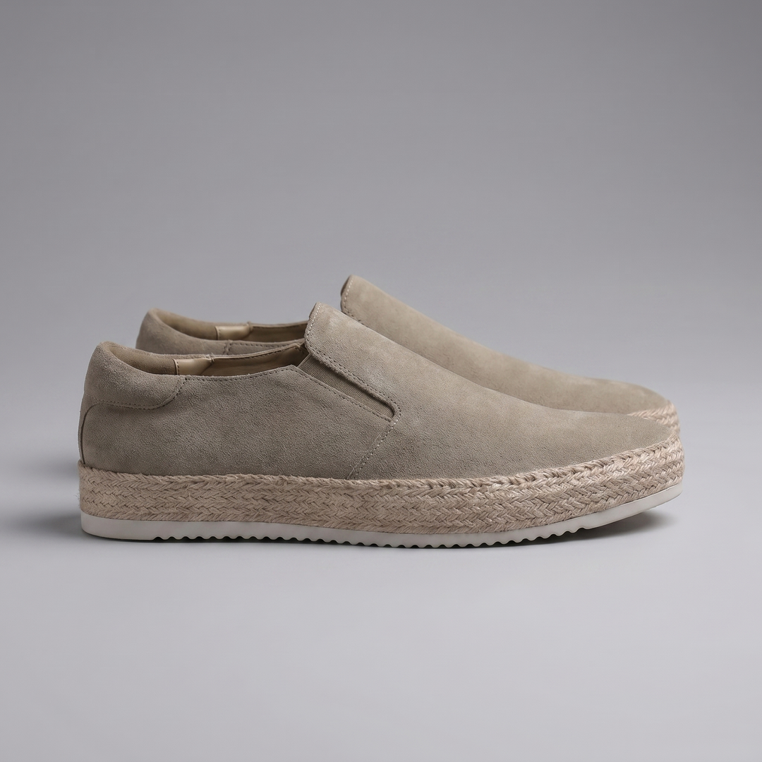 Men's Suede Slip-On Loafers – Leather Insole Comfort