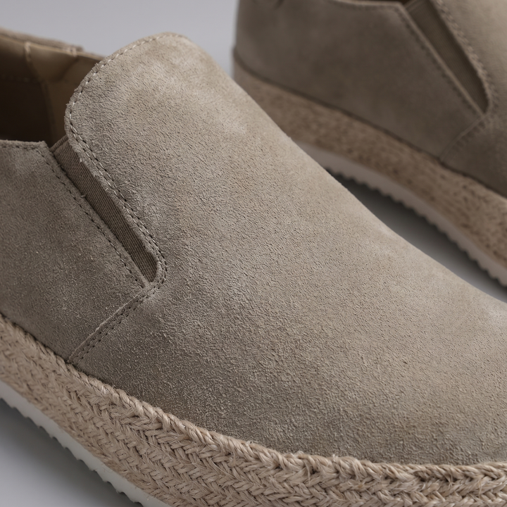 Men's Suede Slip-On Loafers – Leather Insole Comfort