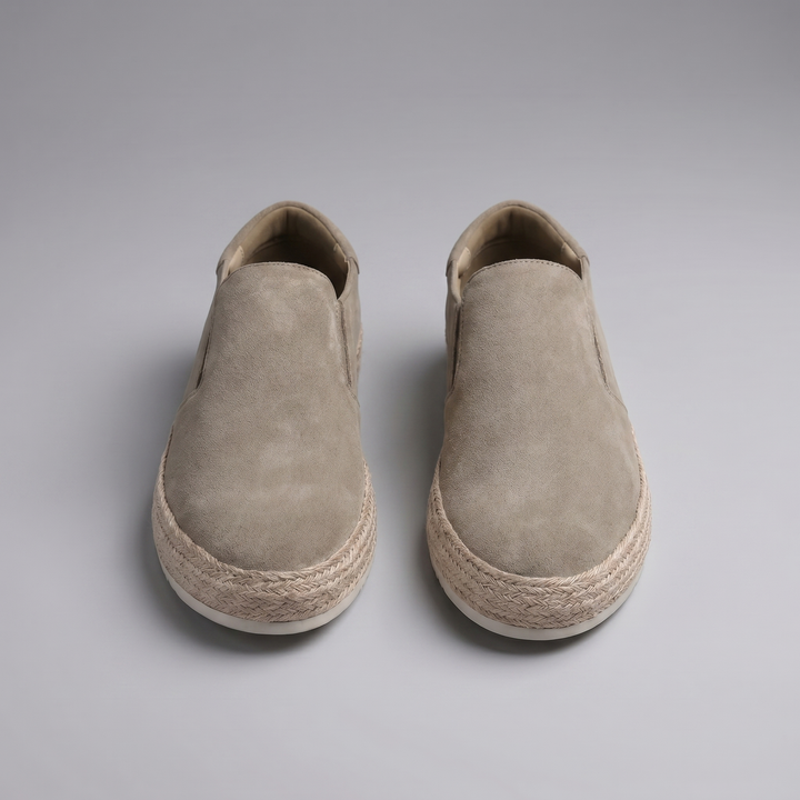 Men's Suede Slip-On Loafers – Leather Insole Comfort