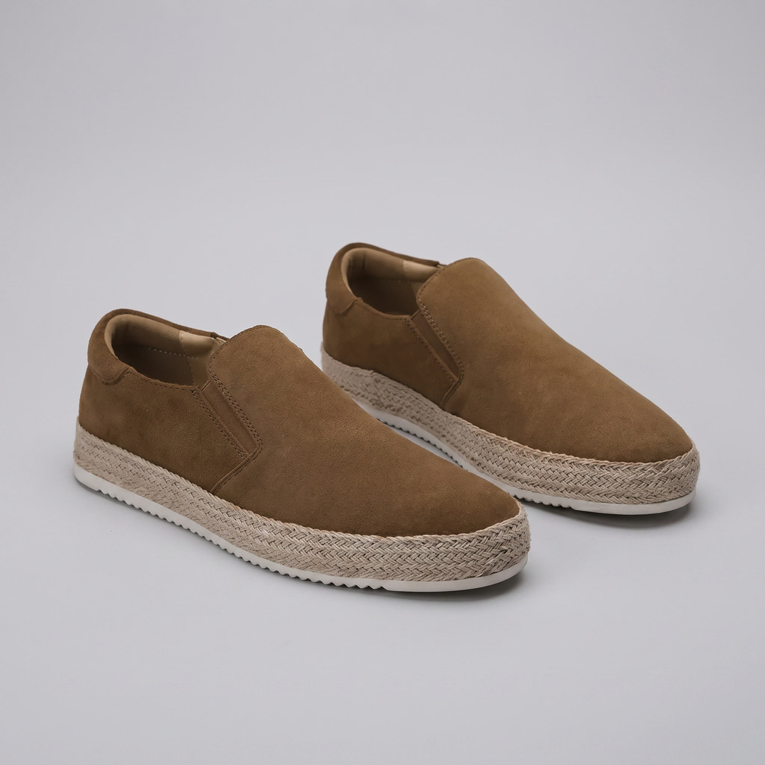 Men's Suede Slip-On Loafers – Leather Insole Comfort
