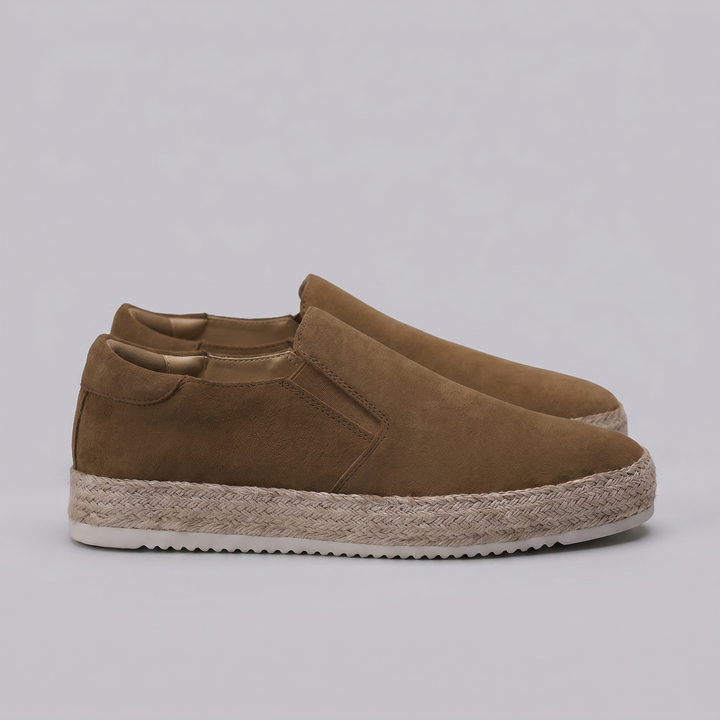 Men's Suede Slip-On Loafers – Leather Insole Comfort