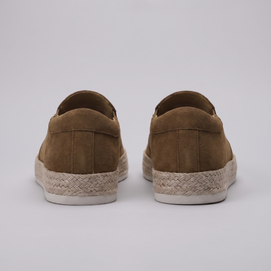Men's Suede Slip-On Loafers – Leather Insole Comfort
