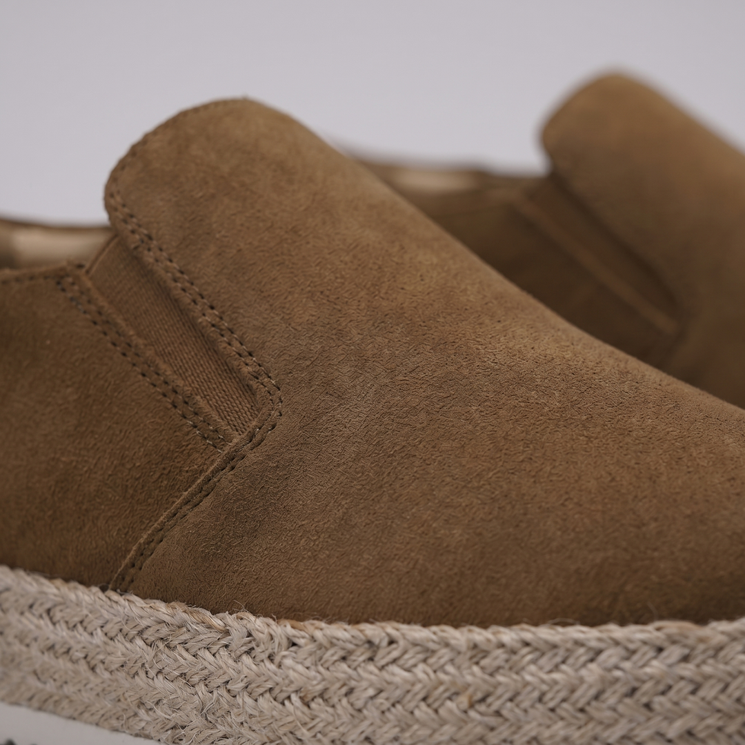 Men's Suede Slip-On Loafers – Leather Insole Comfort