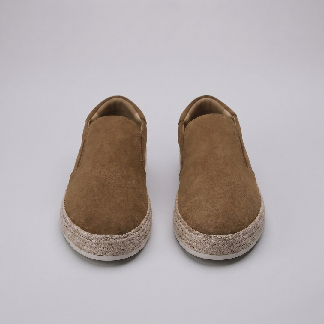 Men's Suede Slip-On Loafers – Leather Insole Comfort