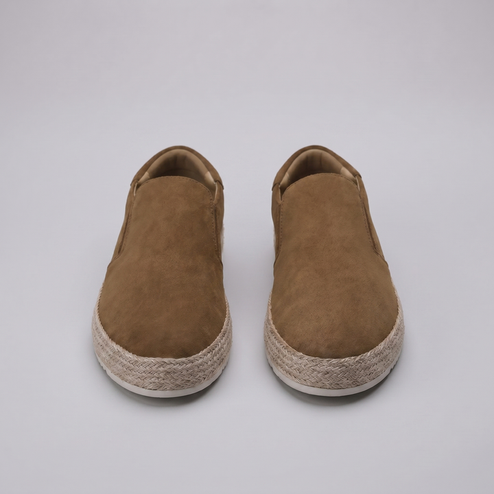Men's Suede Slip-On Loafers – Leather Insole Comfort