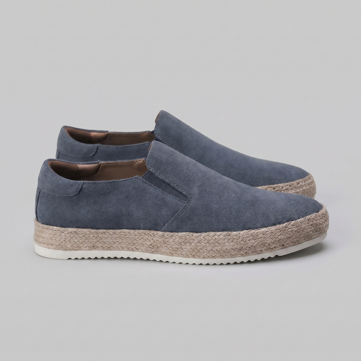 Men's Suede Slip-On Loafers – Leather Insole Comfort