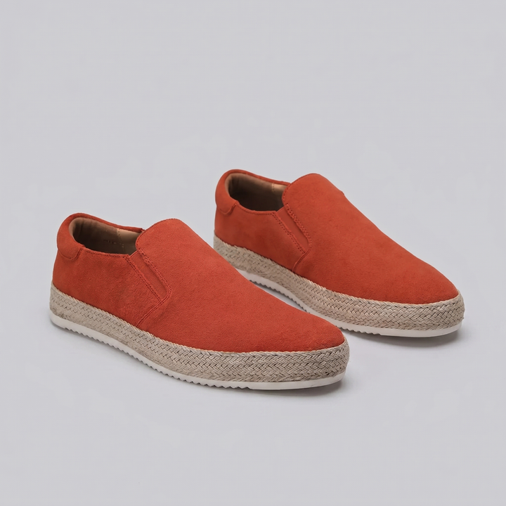Men's Suede Slip-On Loafers – Leather Insole Comfort