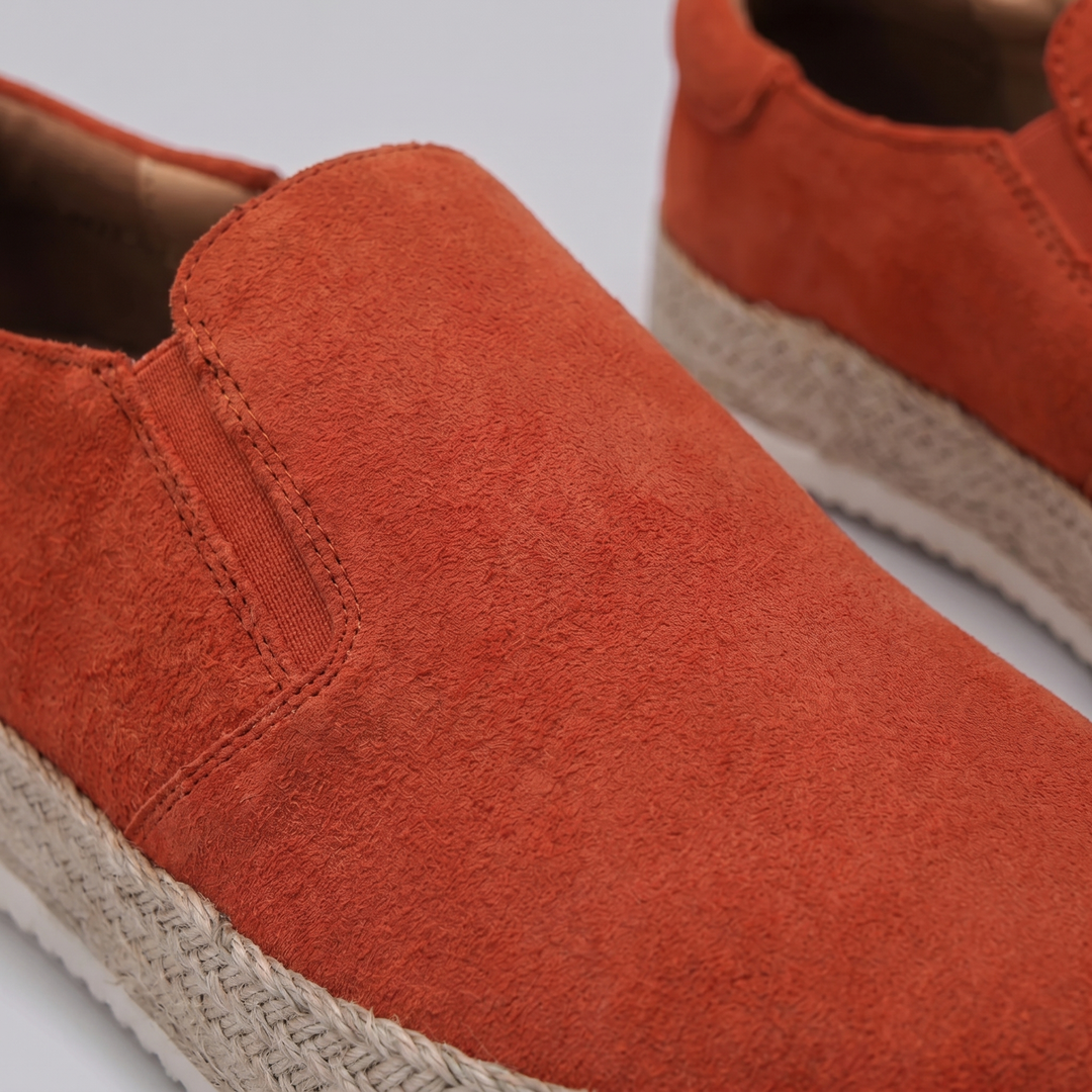 Men's Suede Slip-On Loafers – Leather Insole Comfort