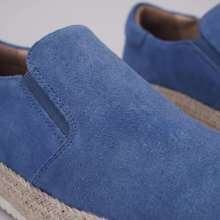 Men's Suede Slip-On Loafers – Leather Insole Comfort