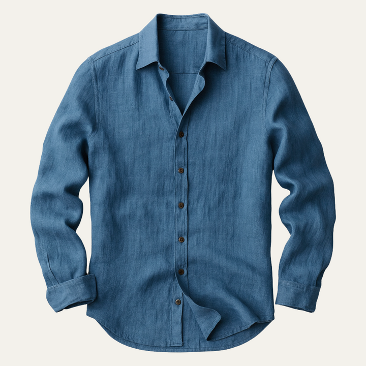 Men's Vintage Long Sleeve Shirt – Relaxed Tailored Fit