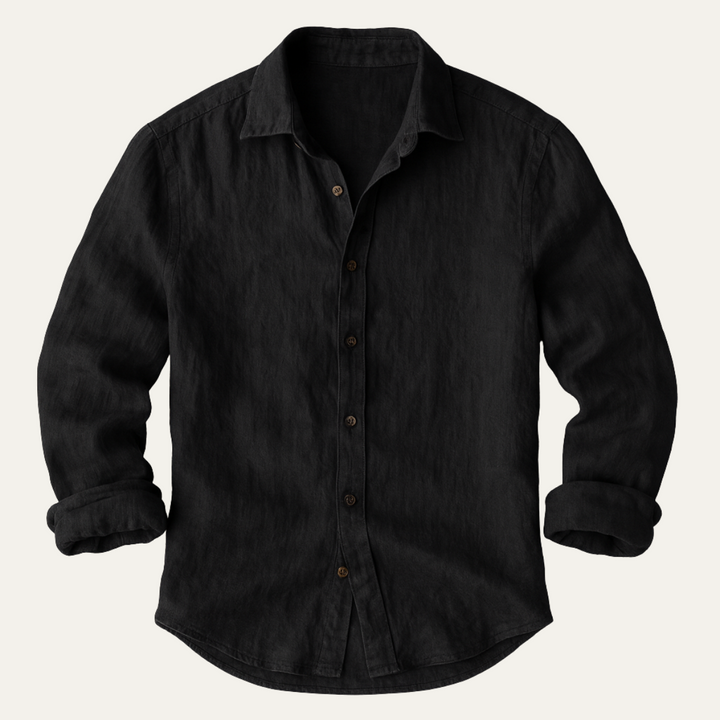 Men's Vintage Long Sleeve Shirt – Relaxed Tailored Fit