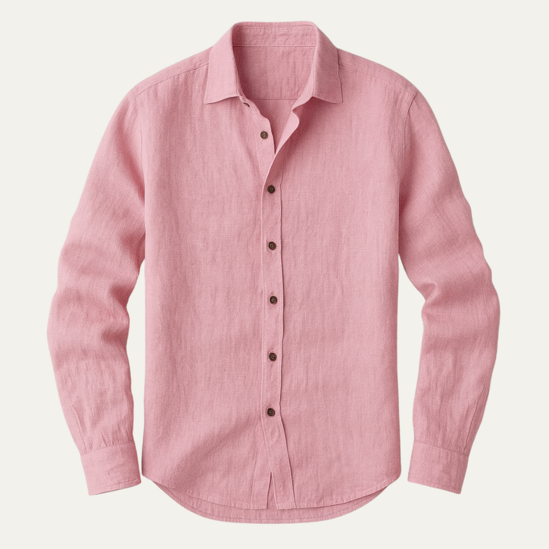 Men's Vintage Long Sleeve Shirt – Relaxed Tailored Fit