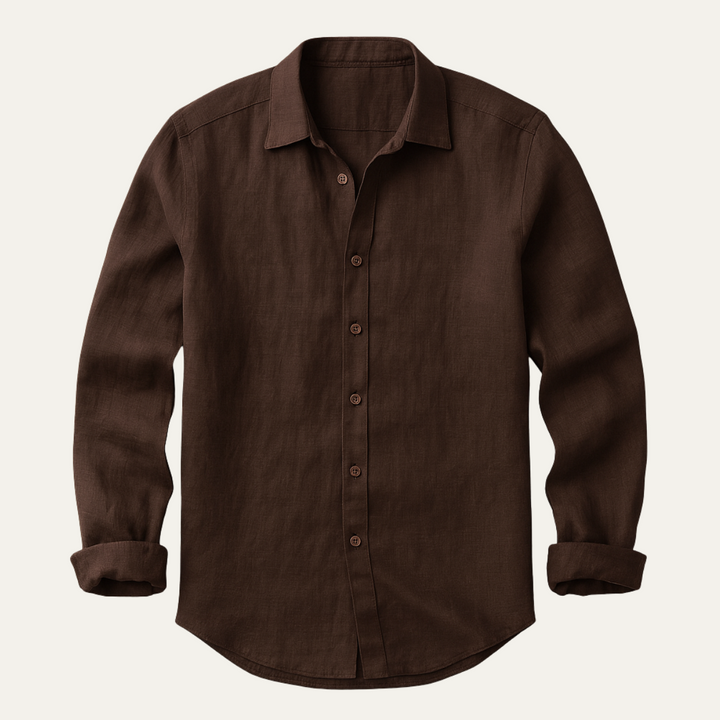 Men's Vintage Long Sleeve Shirt – Relaxed Tailored Fit