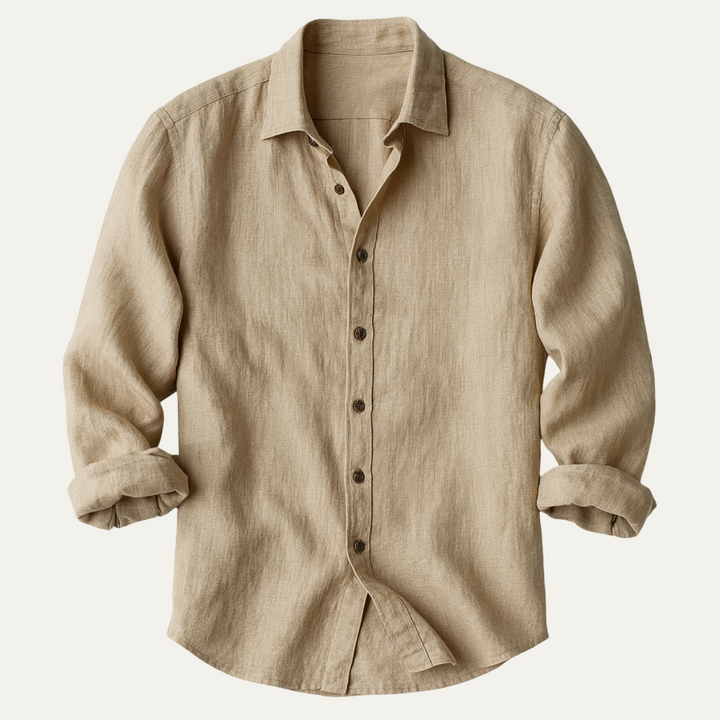 Men's Vintage Long Sleeve Shirt – Relaxed Tailored Fit
