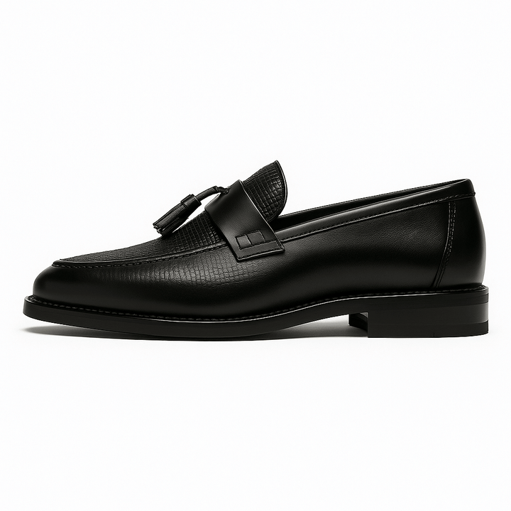 Men's Woven Tassel Loafers Slip-On – Smart Casual Formal Dress Shoe