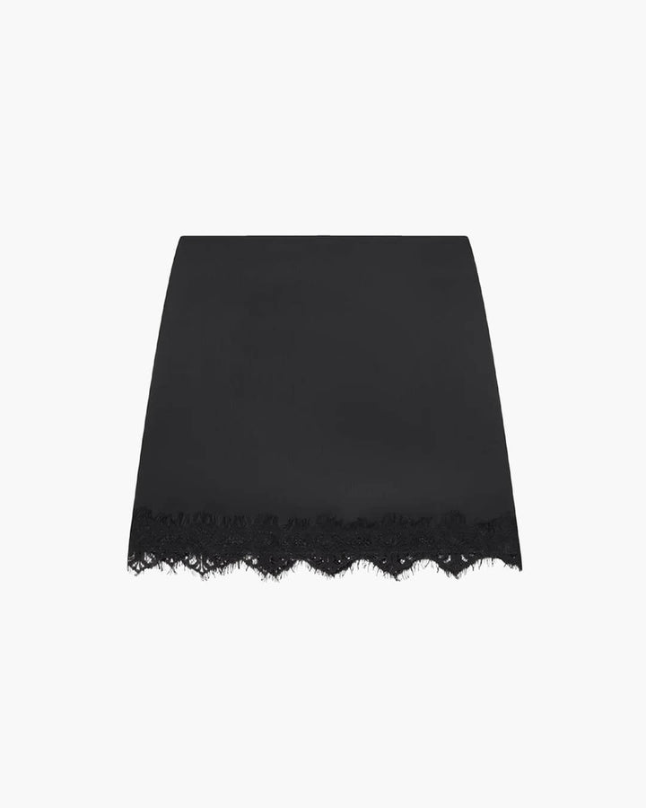 Lace Mini Skirt – High Waist A-Line Flared Skirt for Women