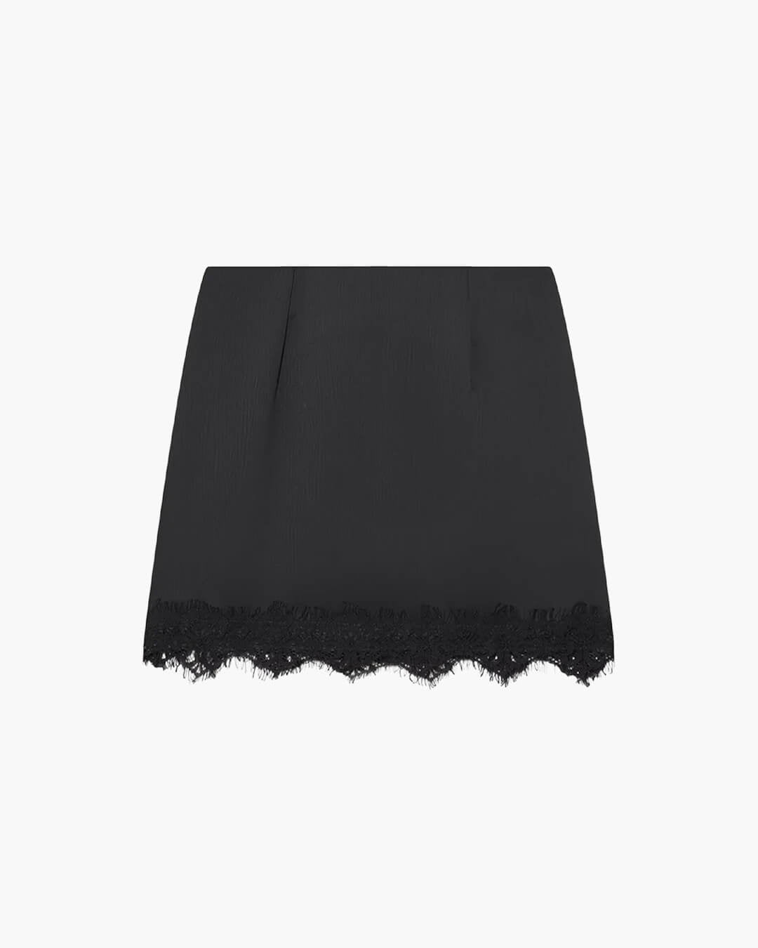 Lace Mini Skirt – High Waist A-Line Flared Skirt for Women