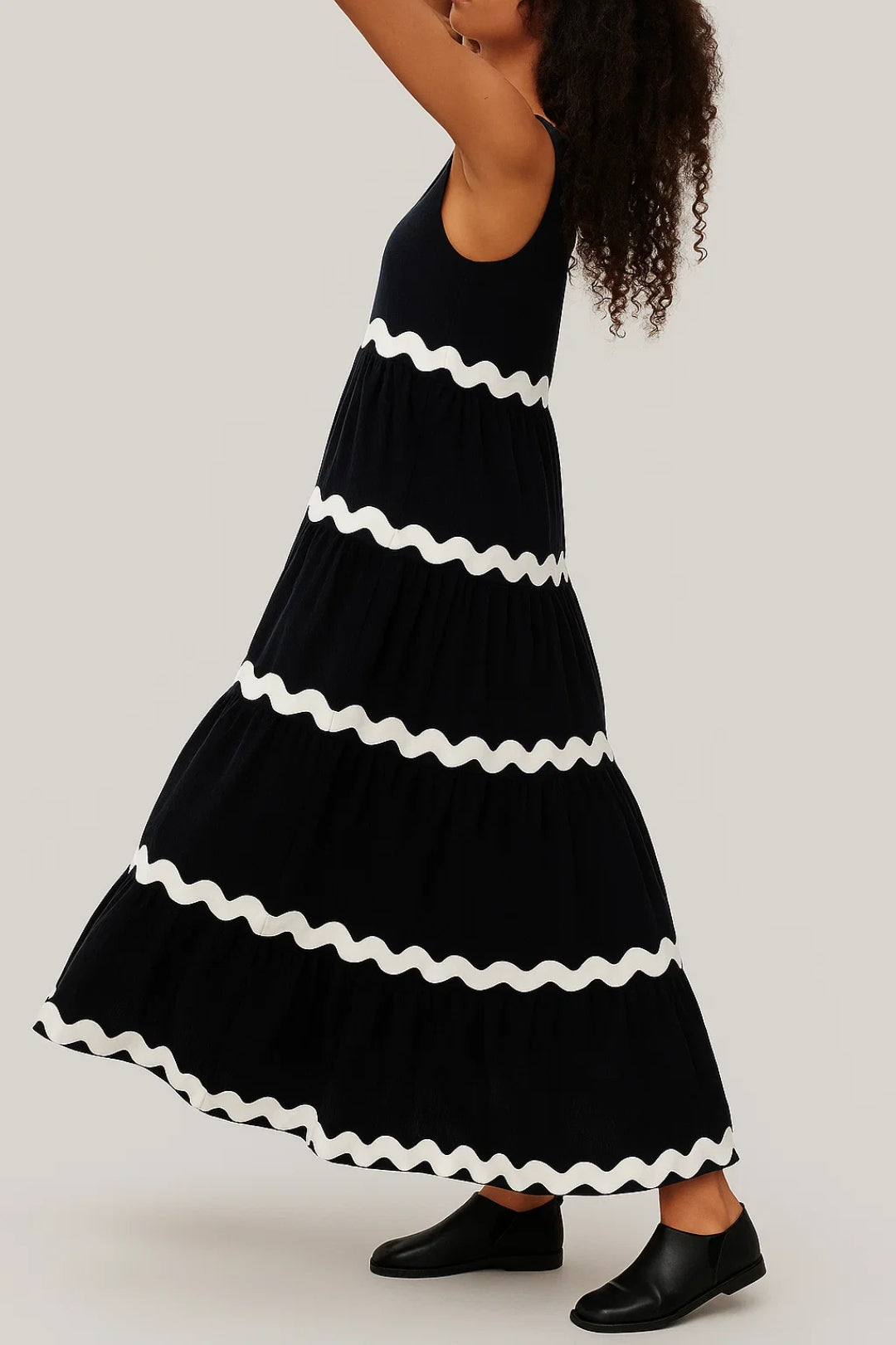 Crochet Maxi Dress – Open-Knit Bohemian Summer Style