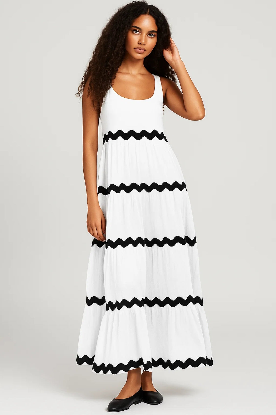 Crochet Maxi Dress – Open-Knit Bohemian Summer Style