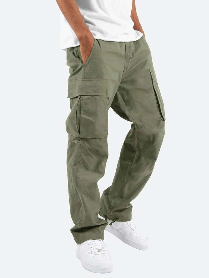 Men's Relaxed Fit Cargo Trousers – Utility Multi-Pocket