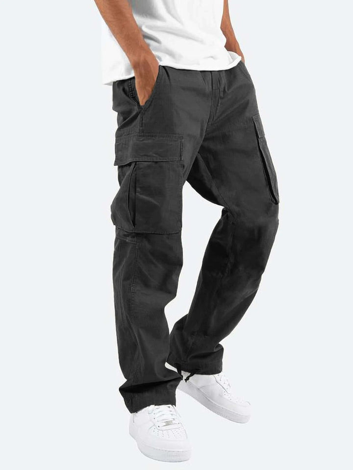 Men's Relaxed Fit Cargo Trousers – Utility Multi-Pocket