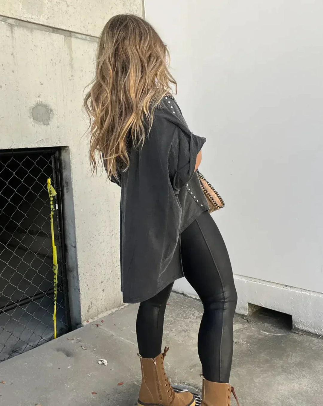 Oversized Women's T-Shirt | Stud-Detail Boyfriend Fit Top