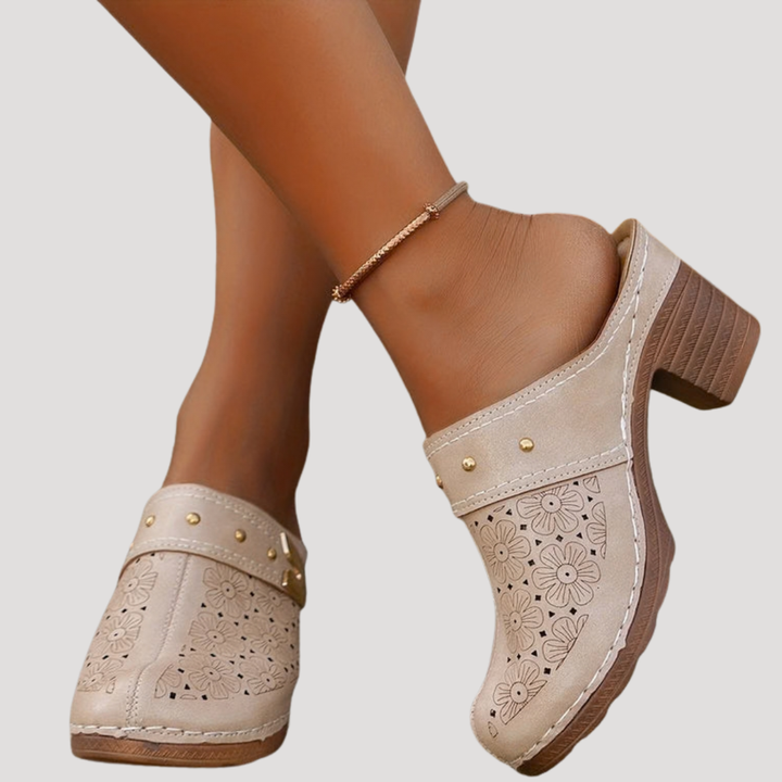 Block Heel Clog Mules for Women – Slip-On Comfort Style
