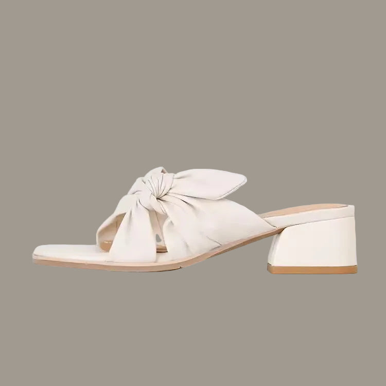 Women's Flat Slingback Sandals – Microfiber Leather Retro-Modern