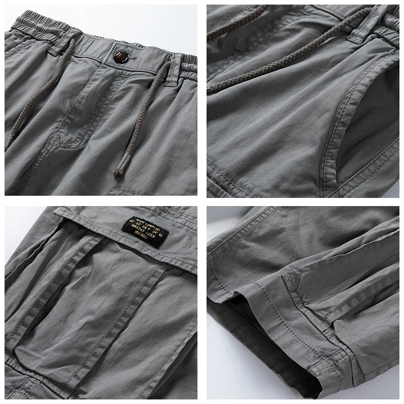 Men's Cotton Cargo Shorts – Relaxed Fit Multi-Pocket