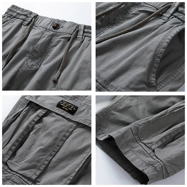 Men's Cotton Cargo Shorts – Relaxed Fit Multi-Pocket