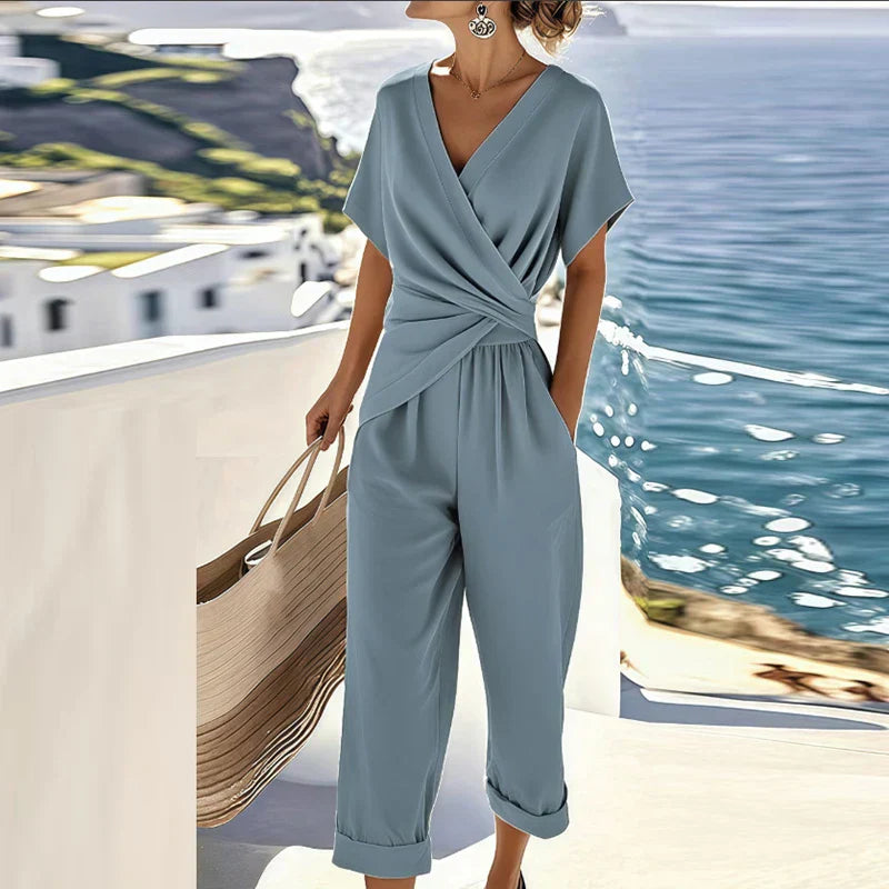 Wide Leg Wrap Jumpsuit – Women&