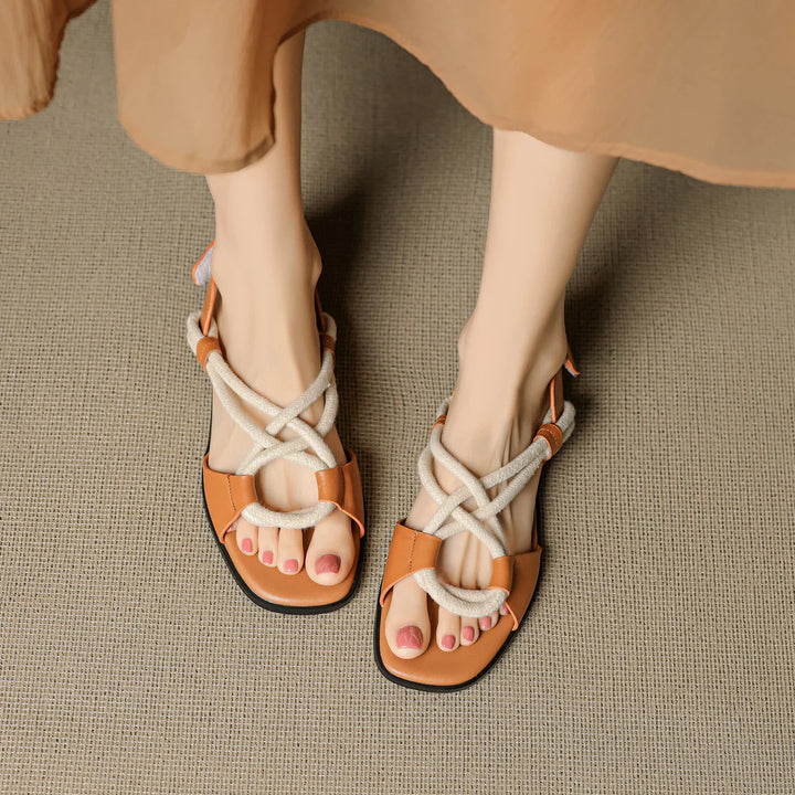 Women's Flat Sandals – Handcrafted Leather All-Day Comfort