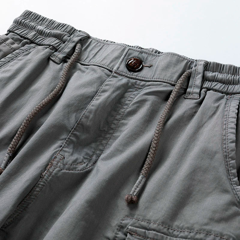 Men's Cotton Cargo Shorts – Relaxed Fit Multi-Pocket