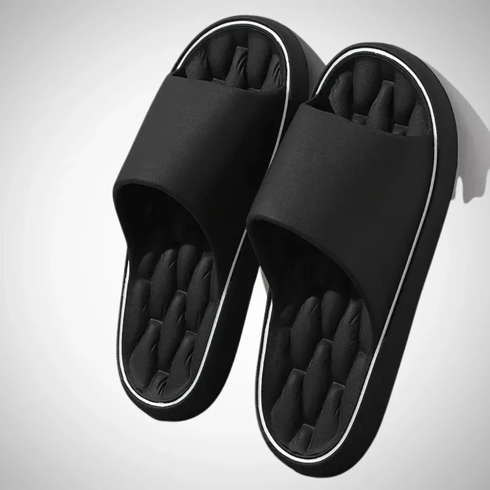 Men's Slides Sandals – Slip-On Contoured Cushioned Footbed