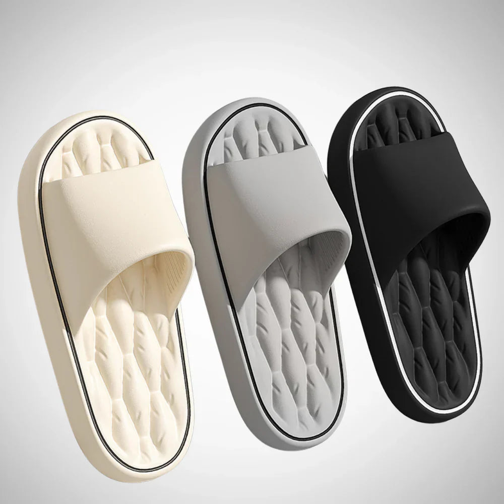 Men's Slides Sandals – Slip-On Contoured Cushioned Footbed