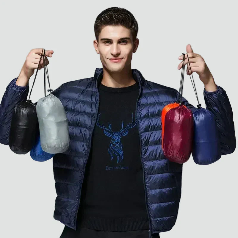 Lightweight Puffer Jacket for Men – Quilted Packable Travel Outerwear