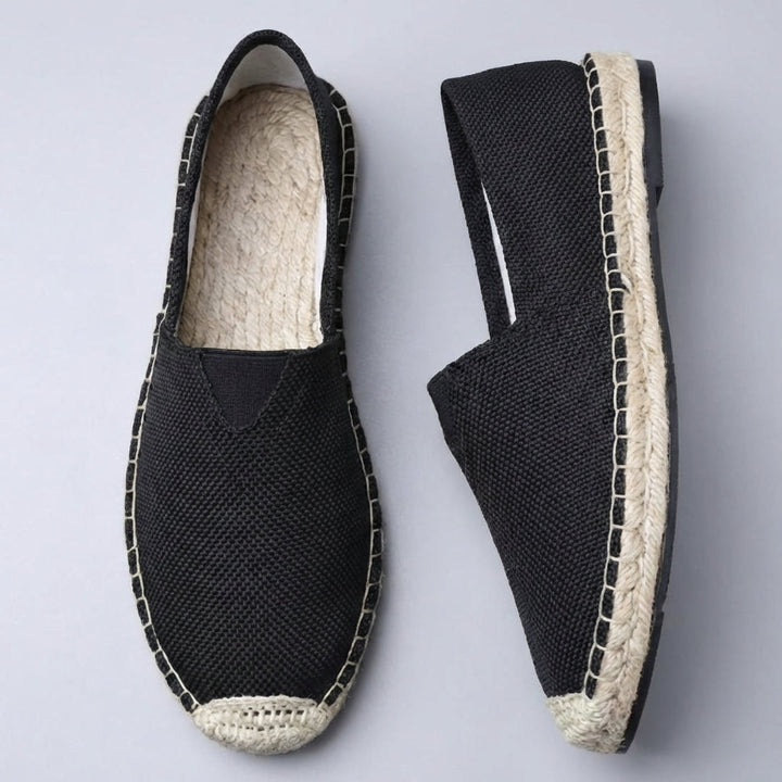 Men's Orthopedic Slip-On Espadrilles Jute Sole – Cushioned Non-Slip